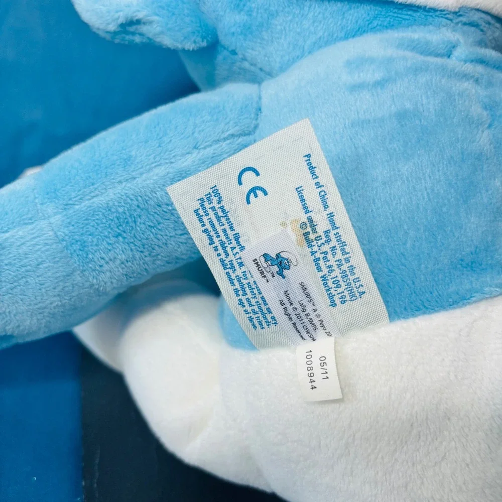 The Smurfs Papa Smurf Plush Stuffed Toy White Hat 13
